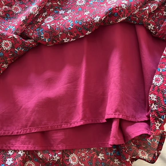 Zara Red flower print dress - Picture 4 of 5